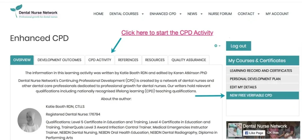 How to access the free CPD